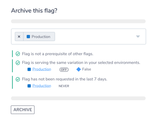 launchdarkly dashboard screenshot